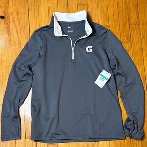 Nike Golf Gray Quarter-Zip Pullover with Gatorade Logo